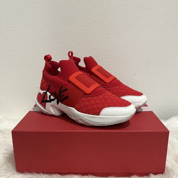 NIB Roger Vivier Viv Run Lovely Buckle Very Skate Technical Fabric Sneaker 39.5 - Picture 3 of 12